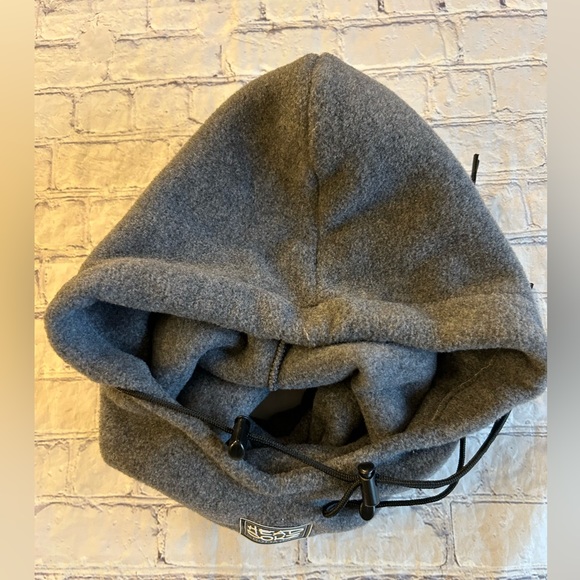 VINTAGE 90’S GOTTA GO HEAD SOKZ GREY FLEECE POLARTEC HOOD HEAD COVER MENS O/S - Picture 2 of 8